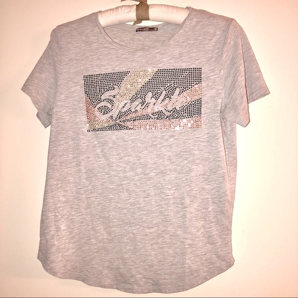 Zara Collection ✨ SPARKLE ✨ Designed Tee, Small - Picture 2 of 4